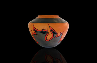 Red clay Ceramic Vase